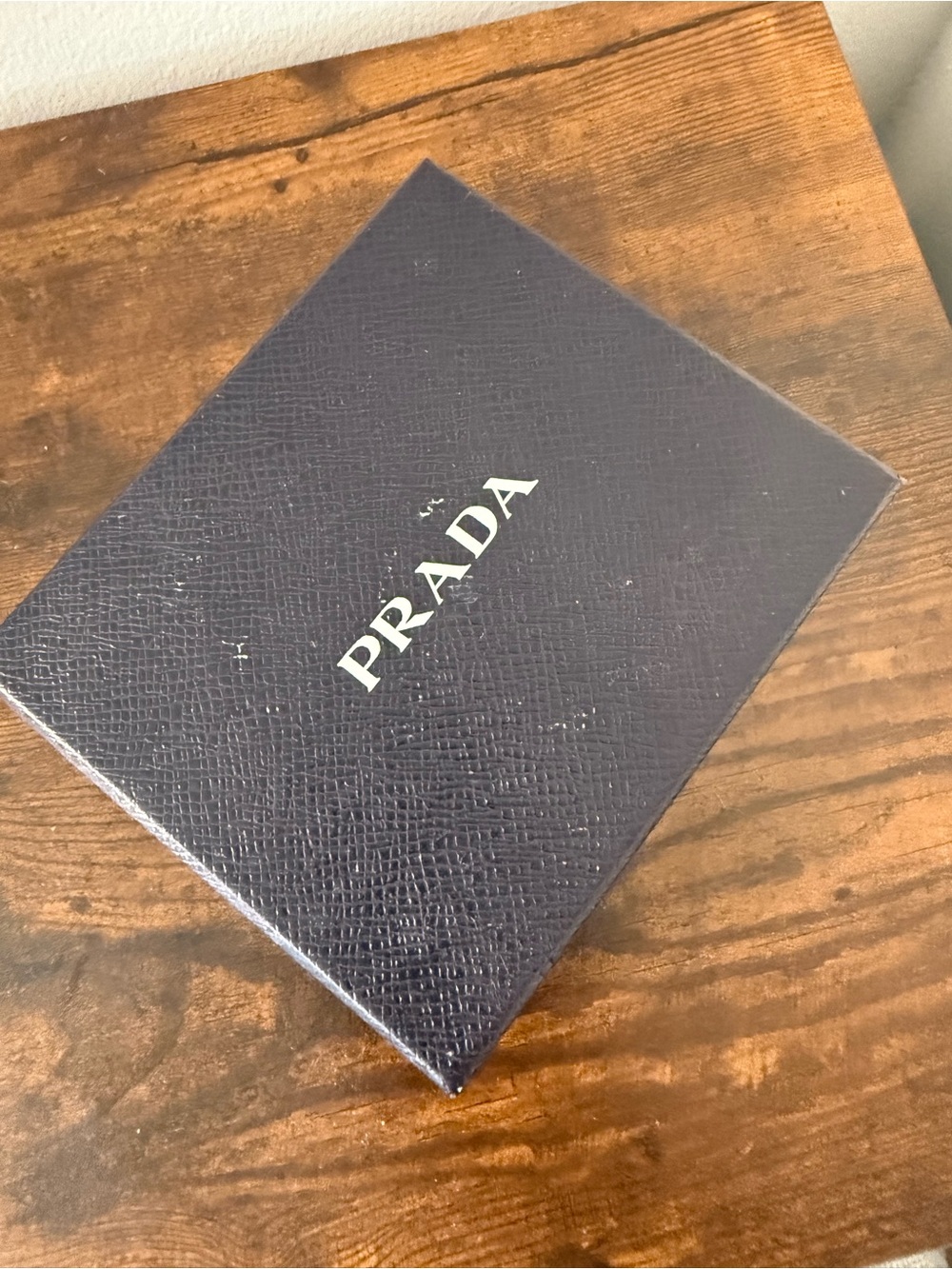Prada Accessory Box - Dark Navy with White Logo